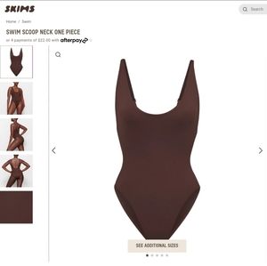 NWT Skims Swim Scoop Nevk One Piece